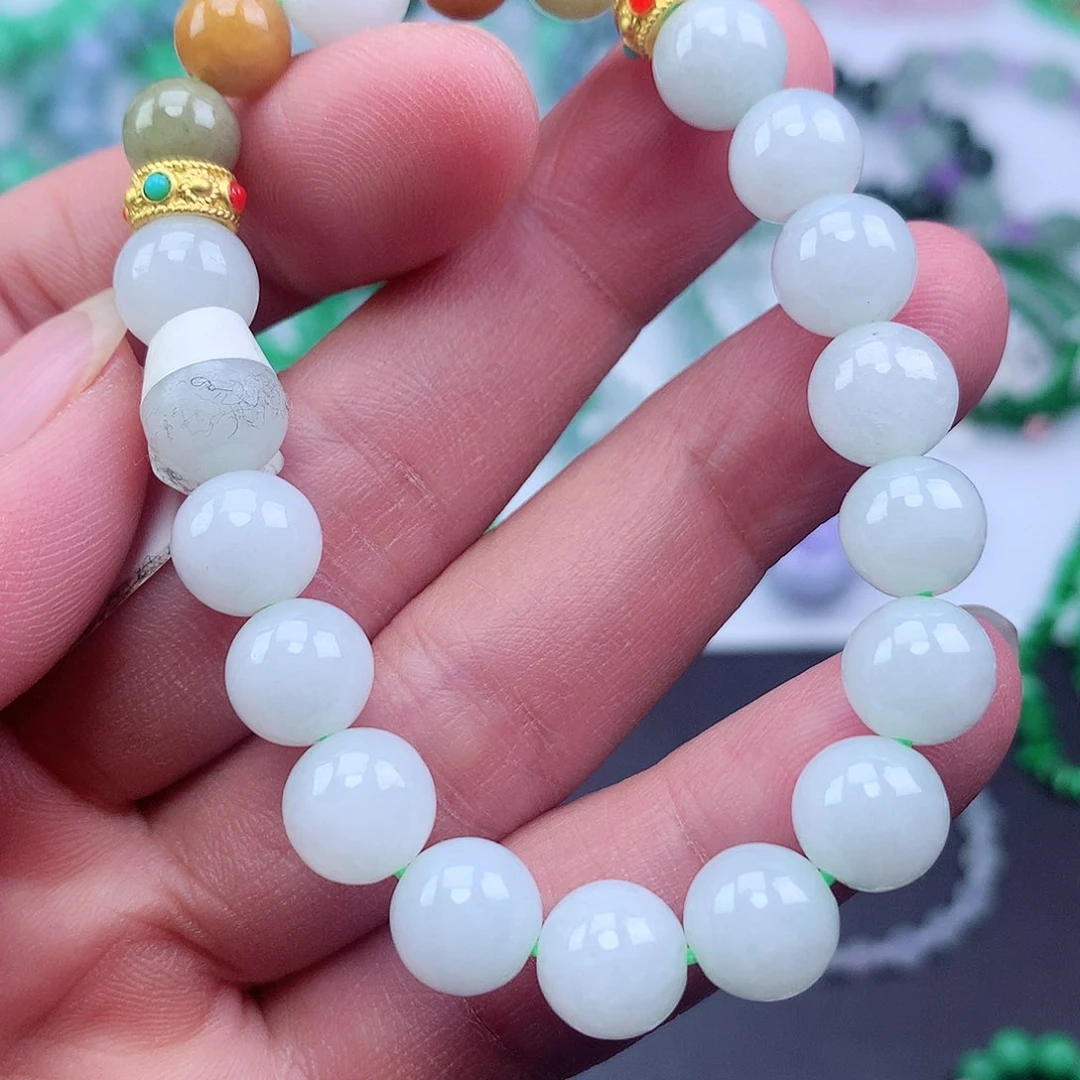 未镶嵌手链翡翠手串