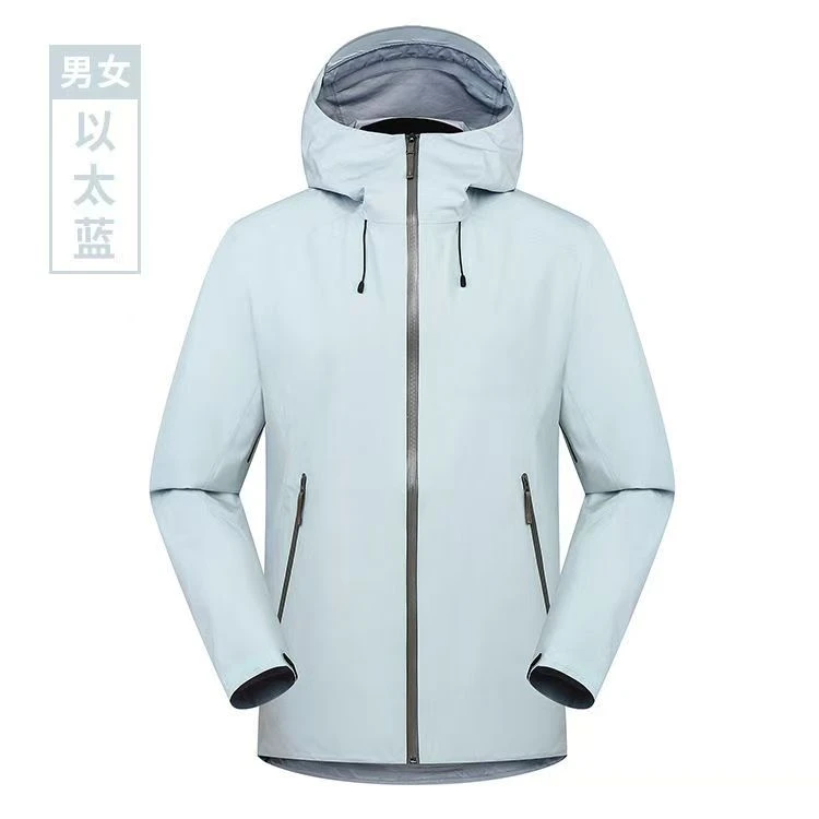 户外男女防风防水保暖冲锋衣登山服外套男士男款休闲情侣透气连帽