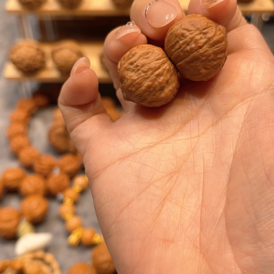 文玩核桃把件小金豆手捻