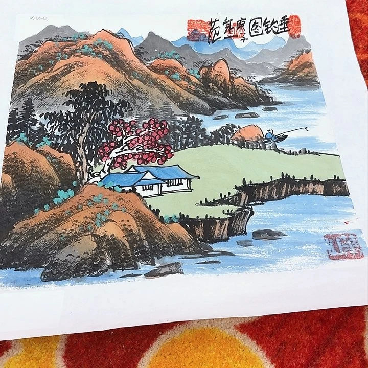 国画姜国华老师国际展览原作
