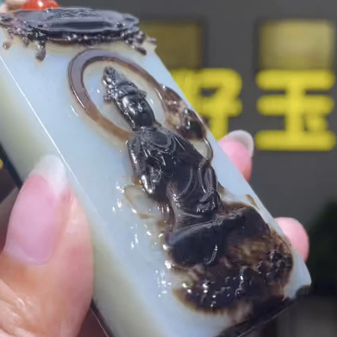 手把件货玉石把玩件文玩摆件D2