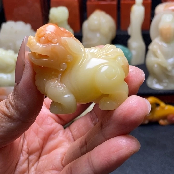 蒙***猫寿山石印石寿山石