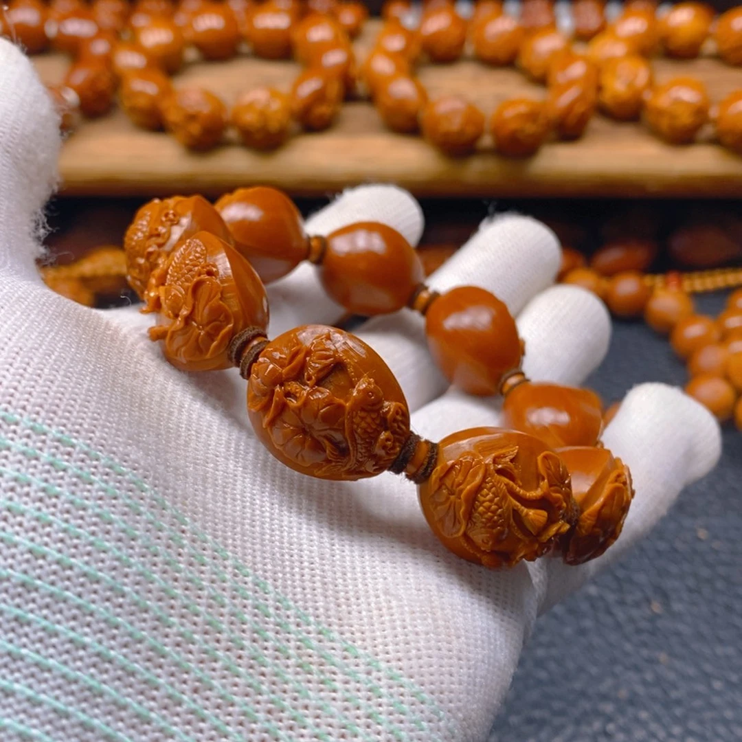 手串/手链橄榄核许静健1.9梅林铁核老料，荷塘月色