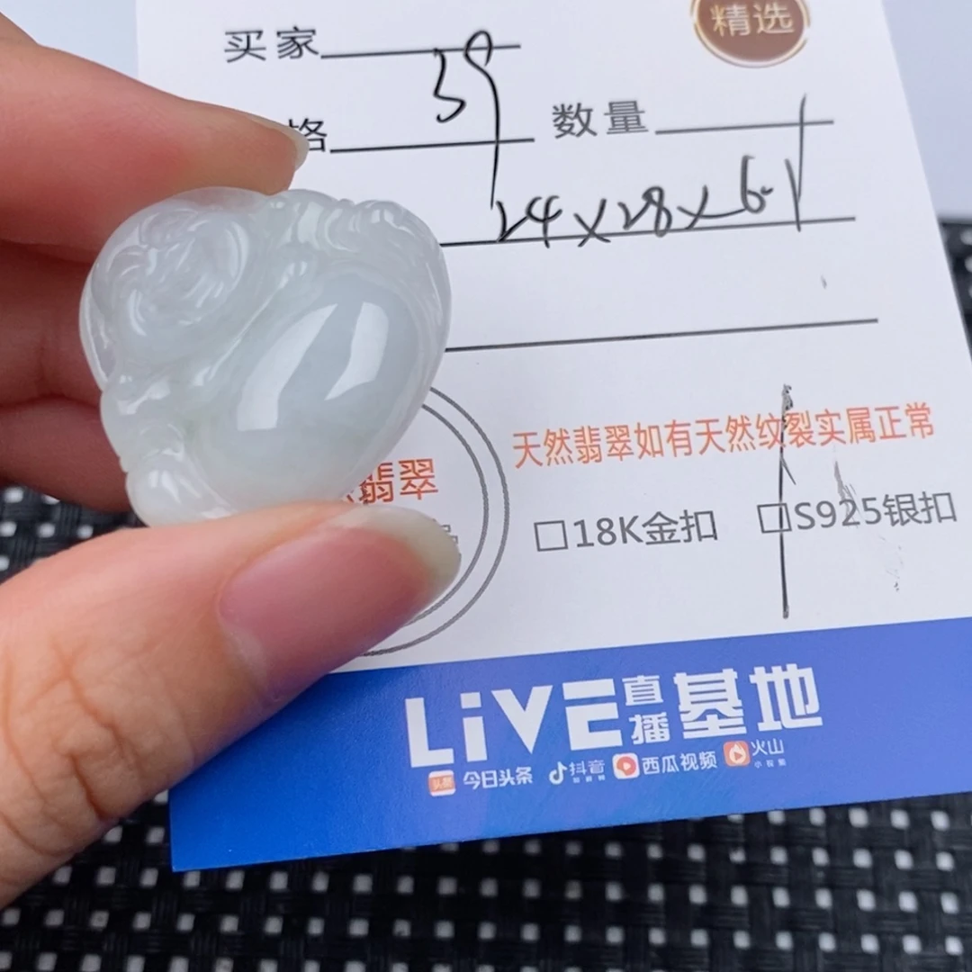 翡翠银S925镶嵌颈饰