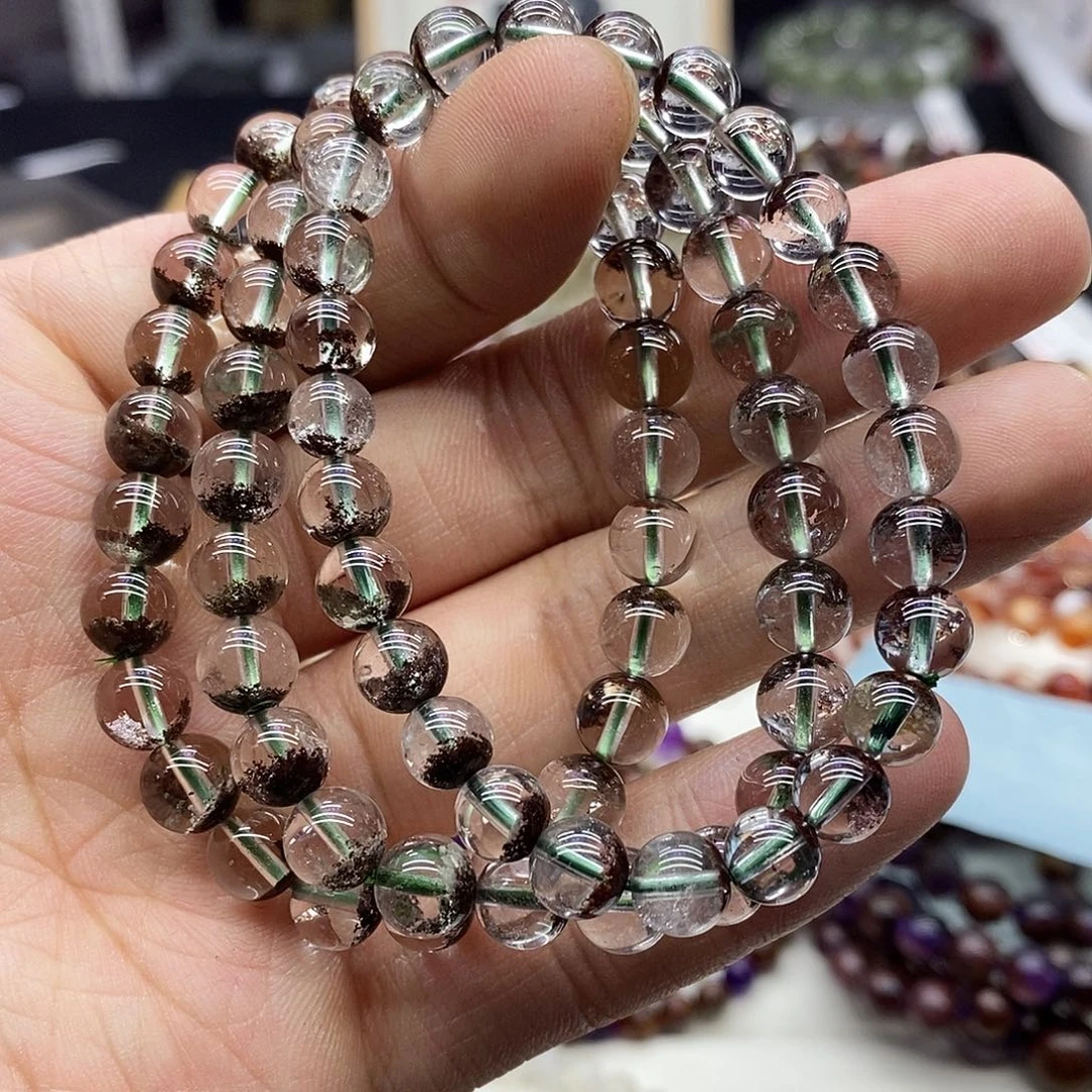 水晶手串未镶嵌多样性发货发一条