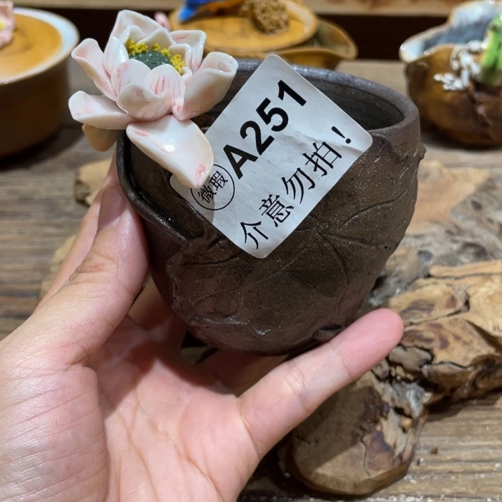 新品柴烧茶具茶杯青蛙仿生器