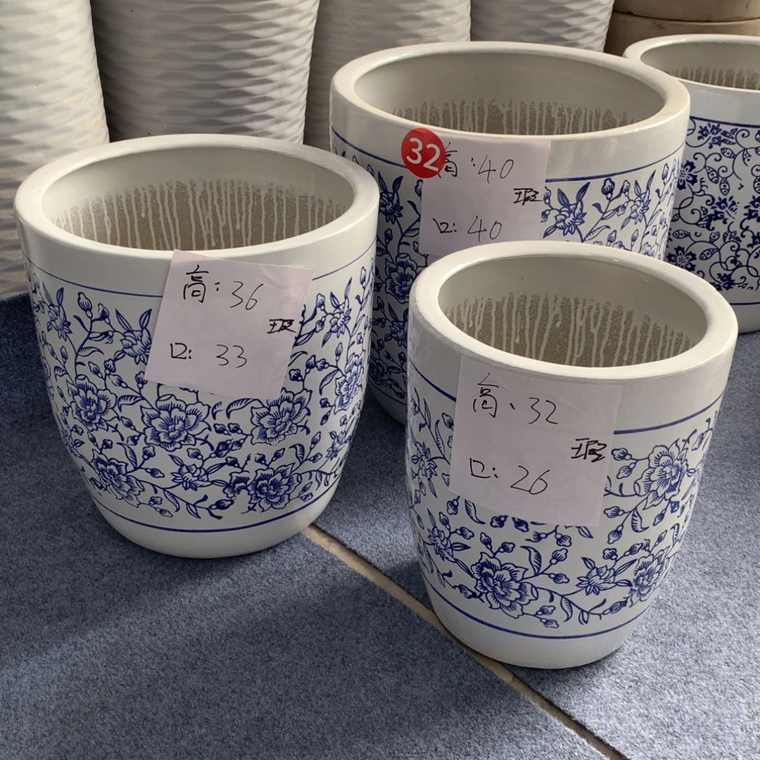 高温陶瓷花盆微瑕