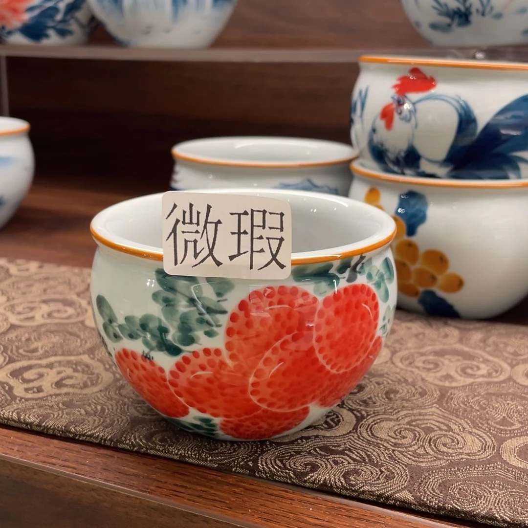 有瑕釉下彩纯手绘