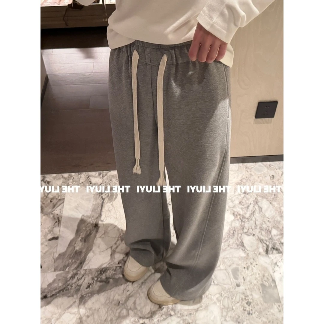 王牌卫裤~冬季一体绒新款加厚两穿遮肉显瘦百搭休闲通勤卫裤女