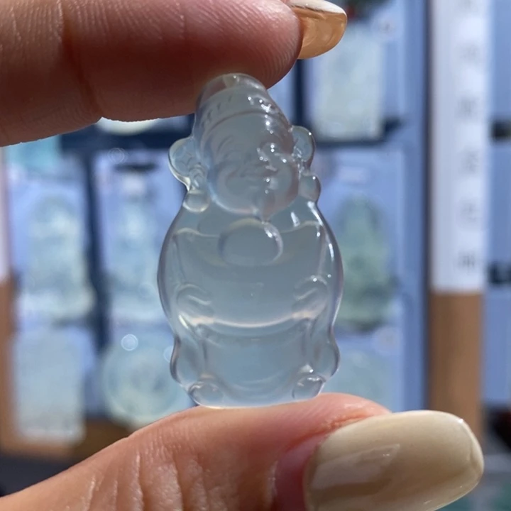 岫玉未镶嵌颈饰吊坠