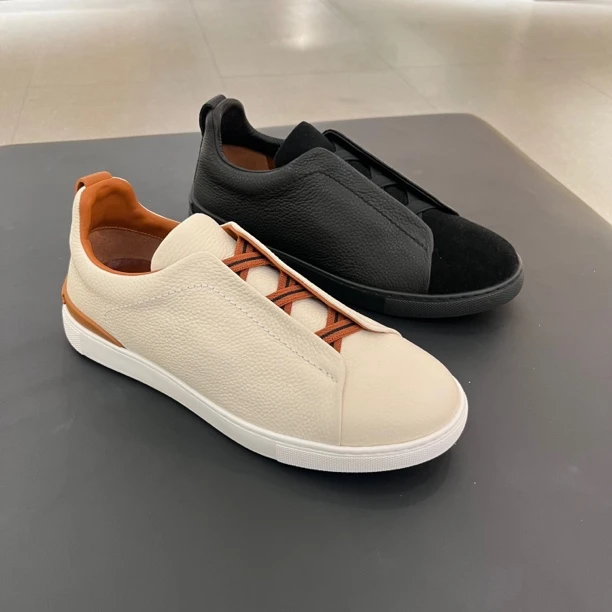 波斐男款一脚蹬板鞋 082-083