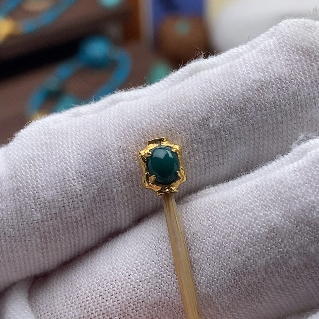 ‘***n绿松石18K金镶嵌绿松石配饰