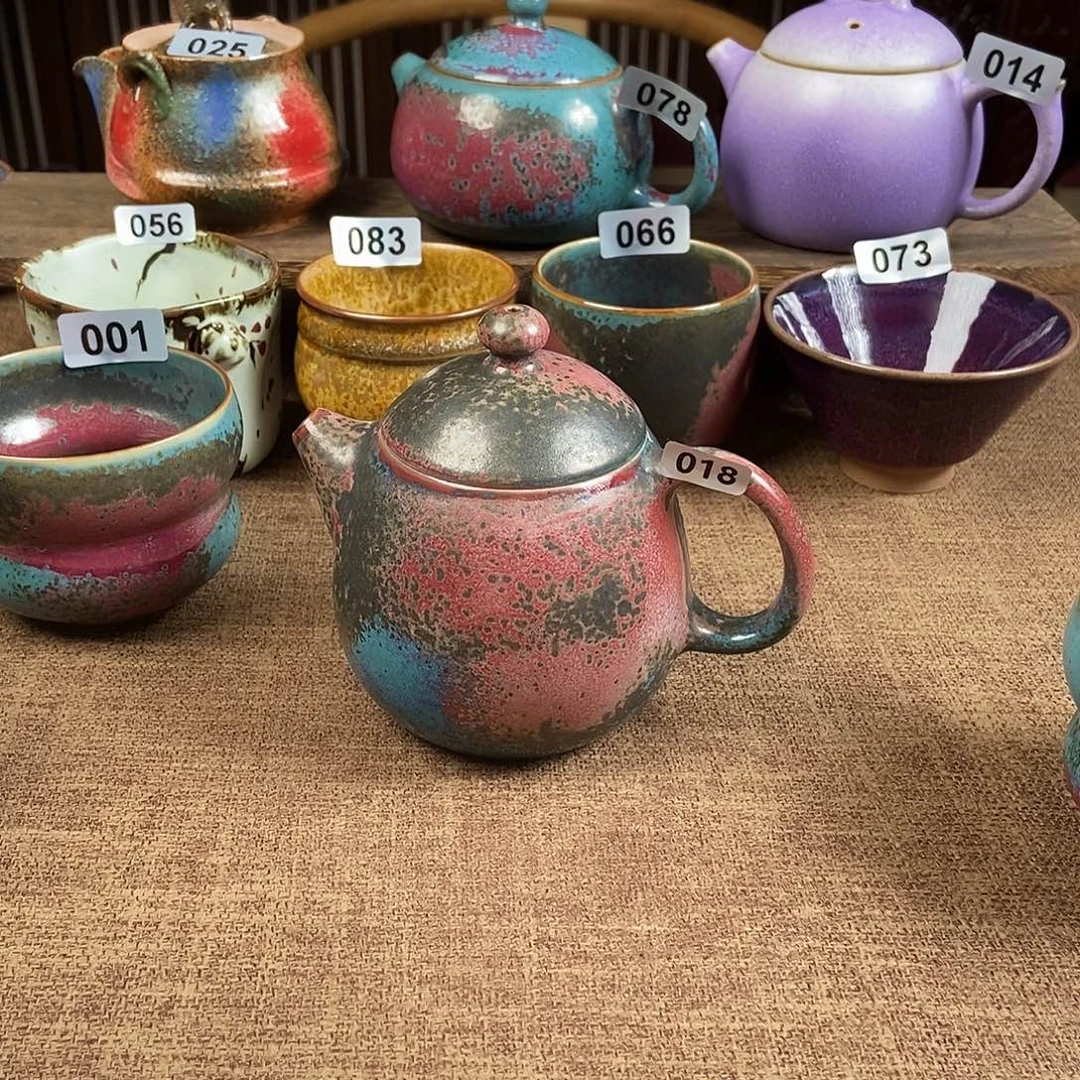 用***1瓷片钧瓷茶壶茶具
