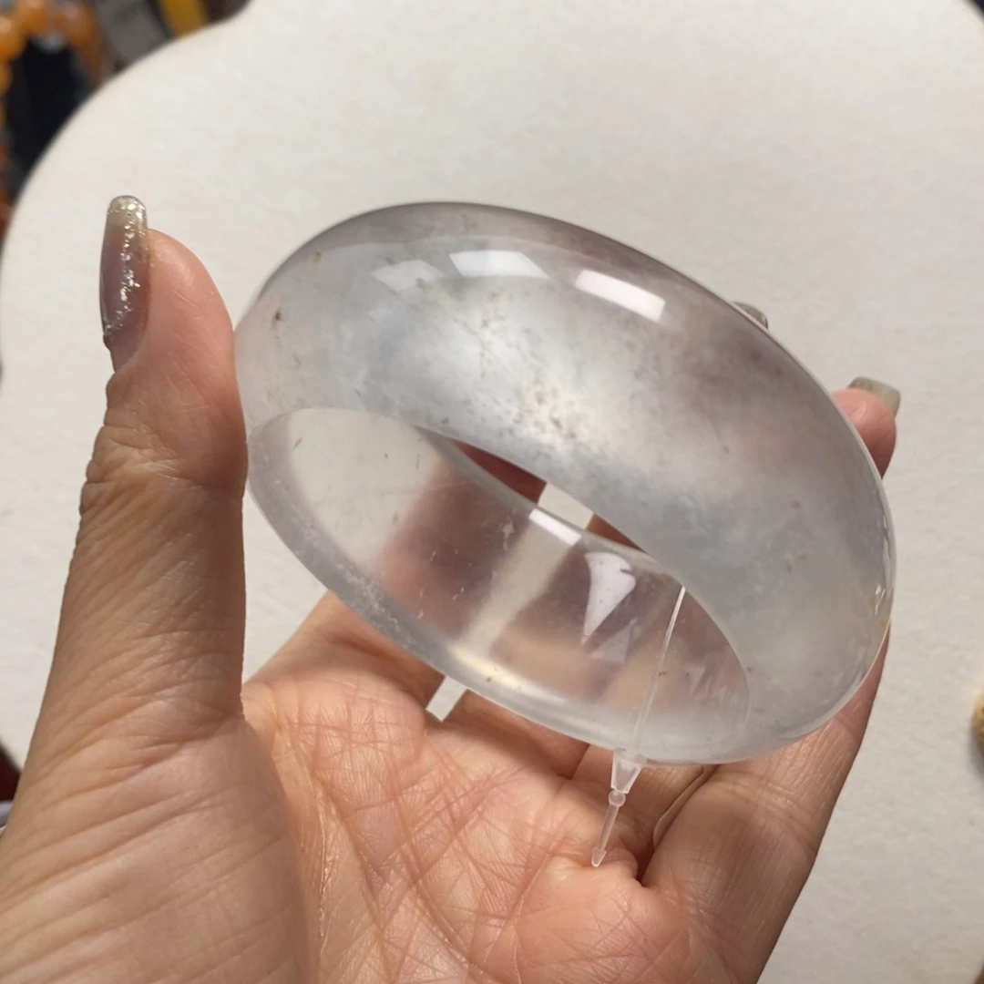 石英质玉未镶嵌手镯54-55