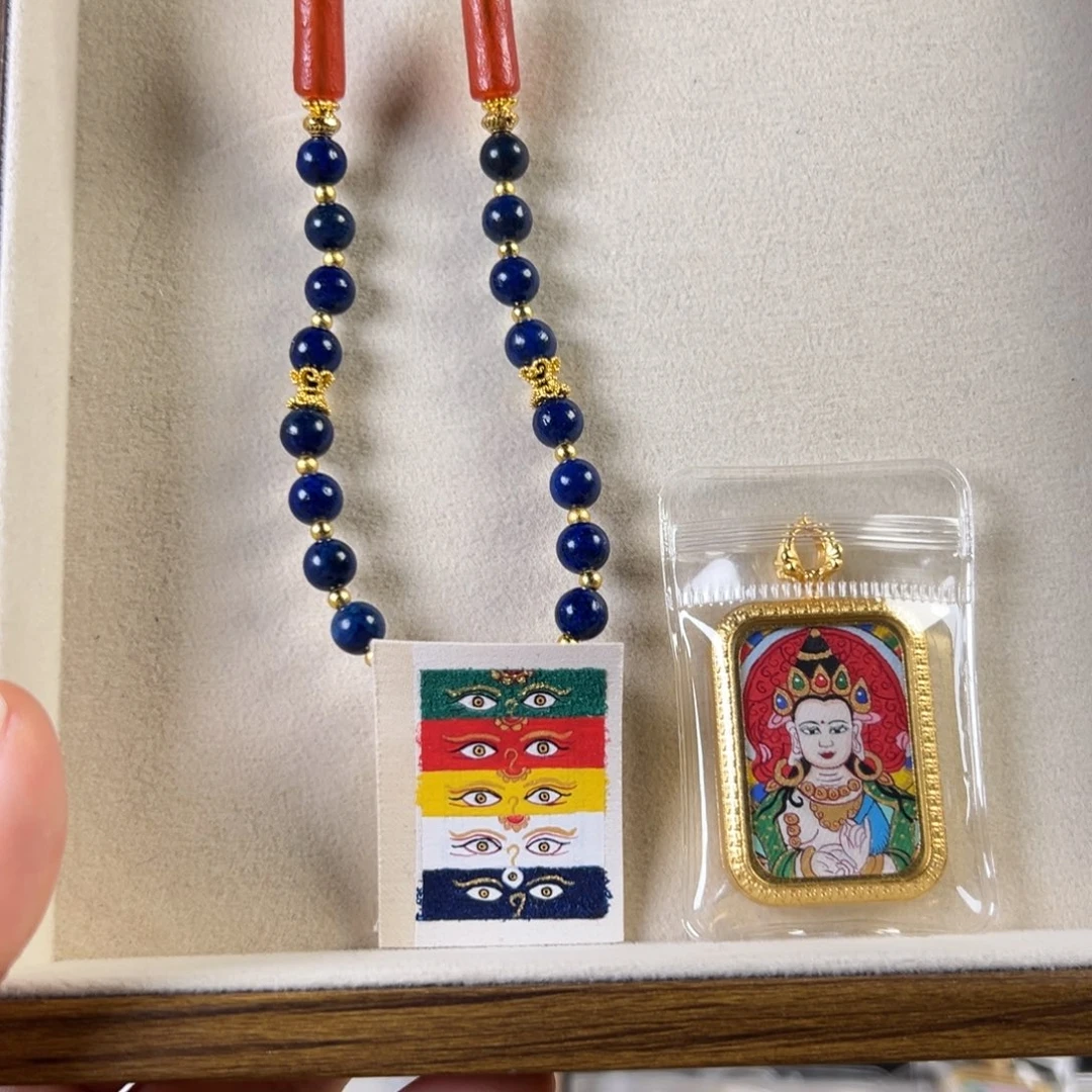 素***.吊坠大势至双面唐卡