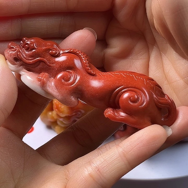 龍****寿山石手把件把玩件