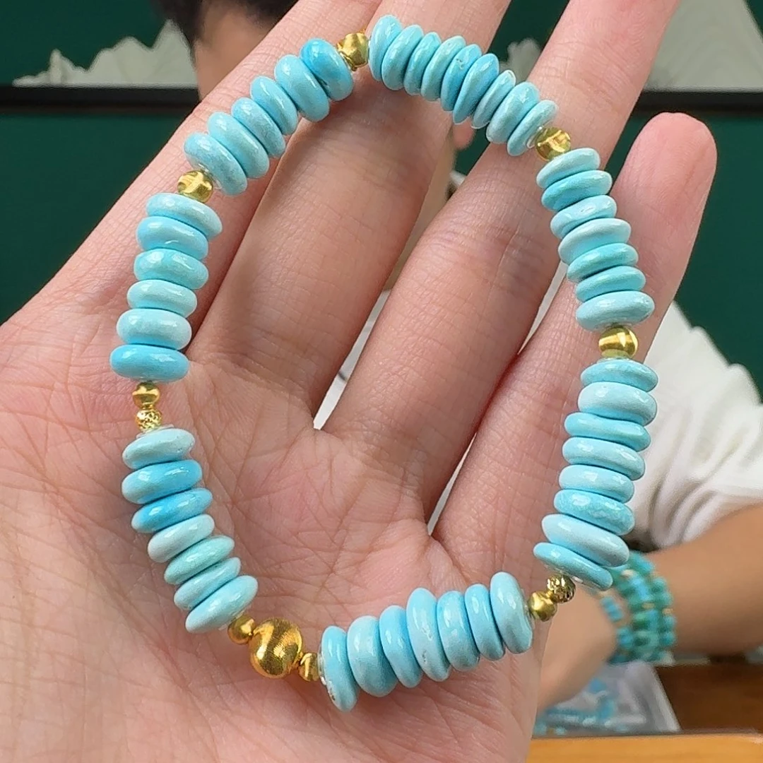 绿松石18K金镶嵌珠宝奇石