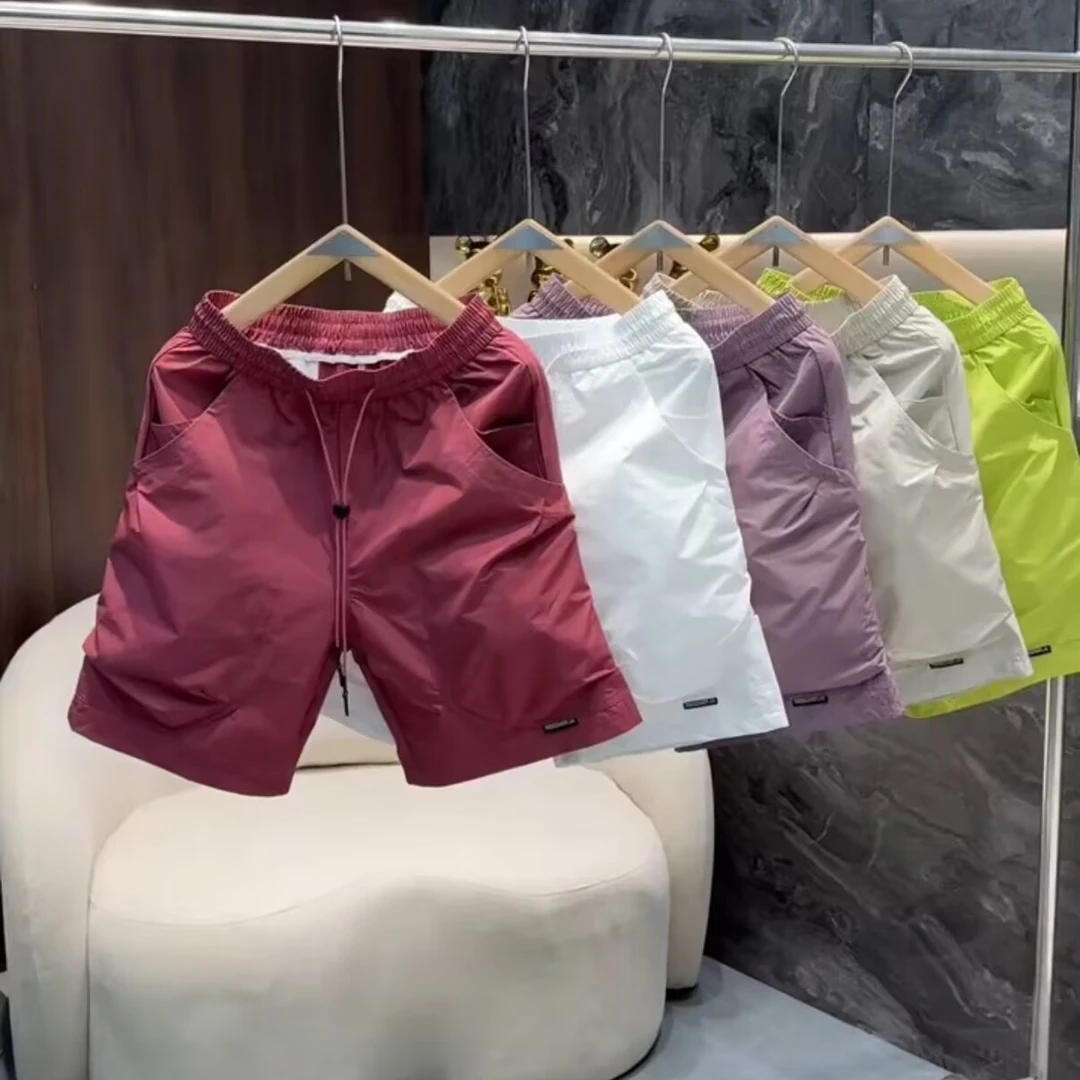 潮流宽松夏季透气速干薄款男士美式休闲五分裤百搭工装短裤高级感