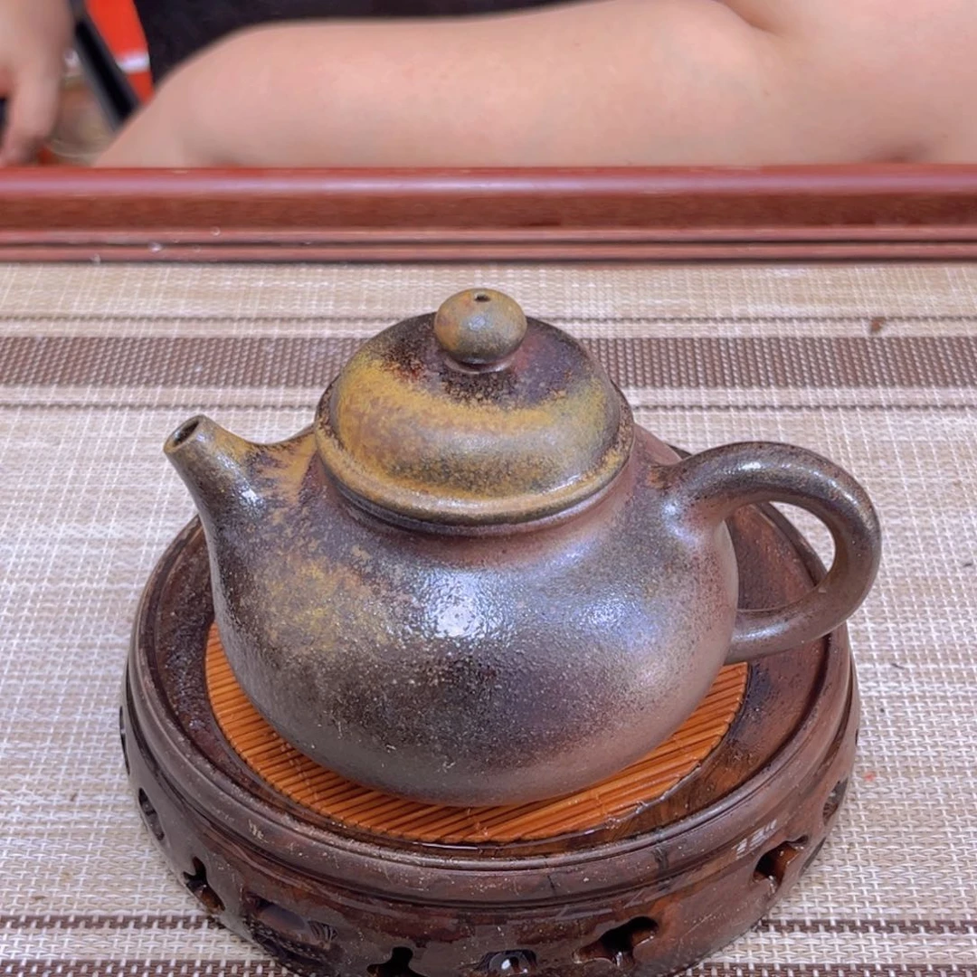 茶壶紫砂宜兴紫砂底槽清柴烧180cc