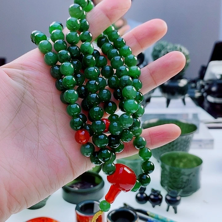 安***心颈饰未镶嵌和田玉（碧玉）