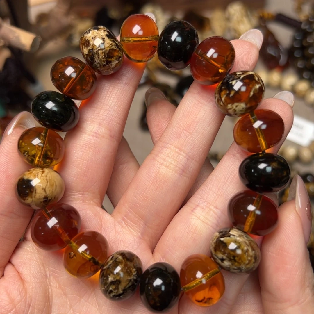 琥珀手链未镶嵌用****9抚顺多宝