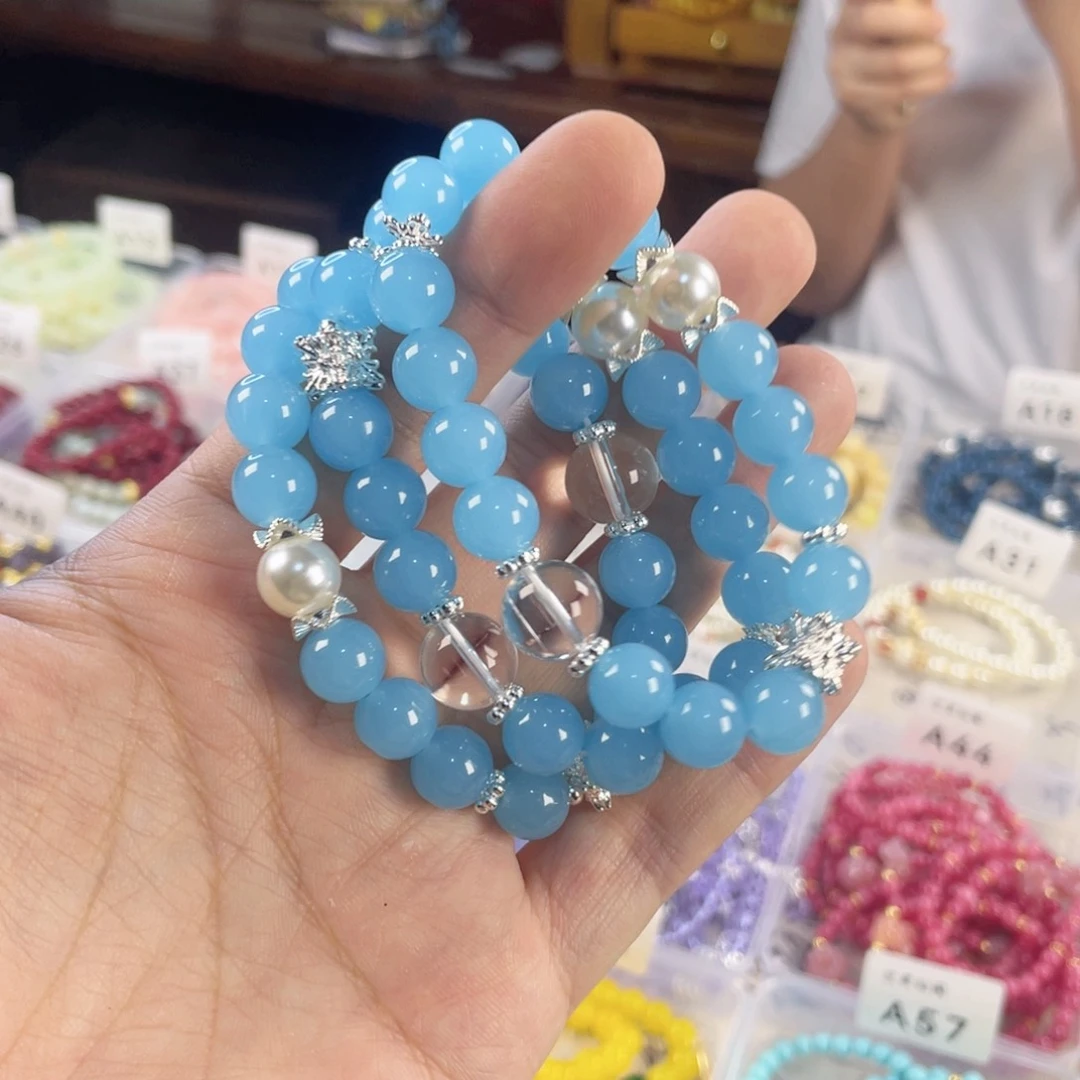 檀香紫檀（小叶紫檀）手串银S925镀金镶嵌