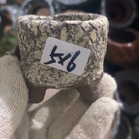 红陶粗陶花盆手工