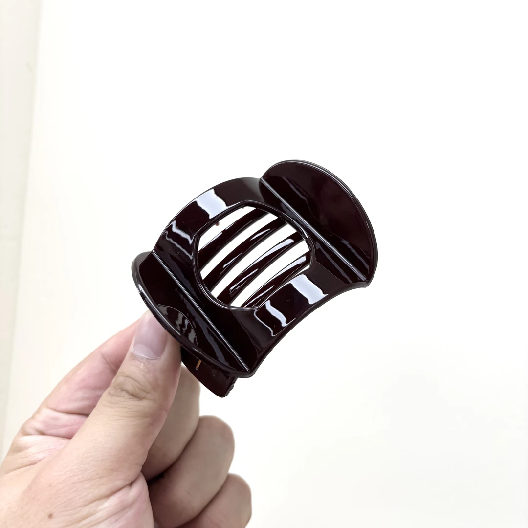 L379夕洛巧克力鲍鱼夹时尚气质可爱ins网红百搭淑女风轻奢