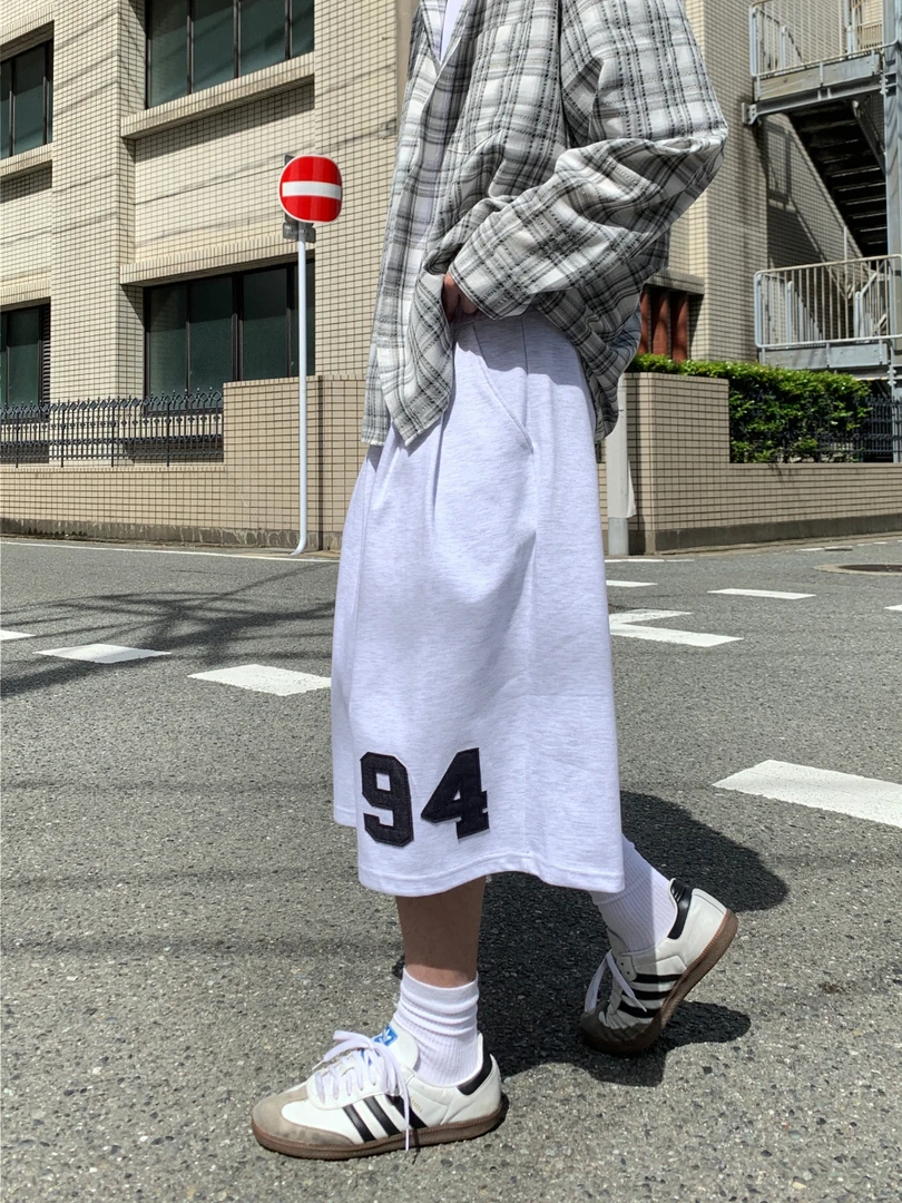 成人短裤直筒裤美式潮流男士短裤裤子薄款华夫格夏季