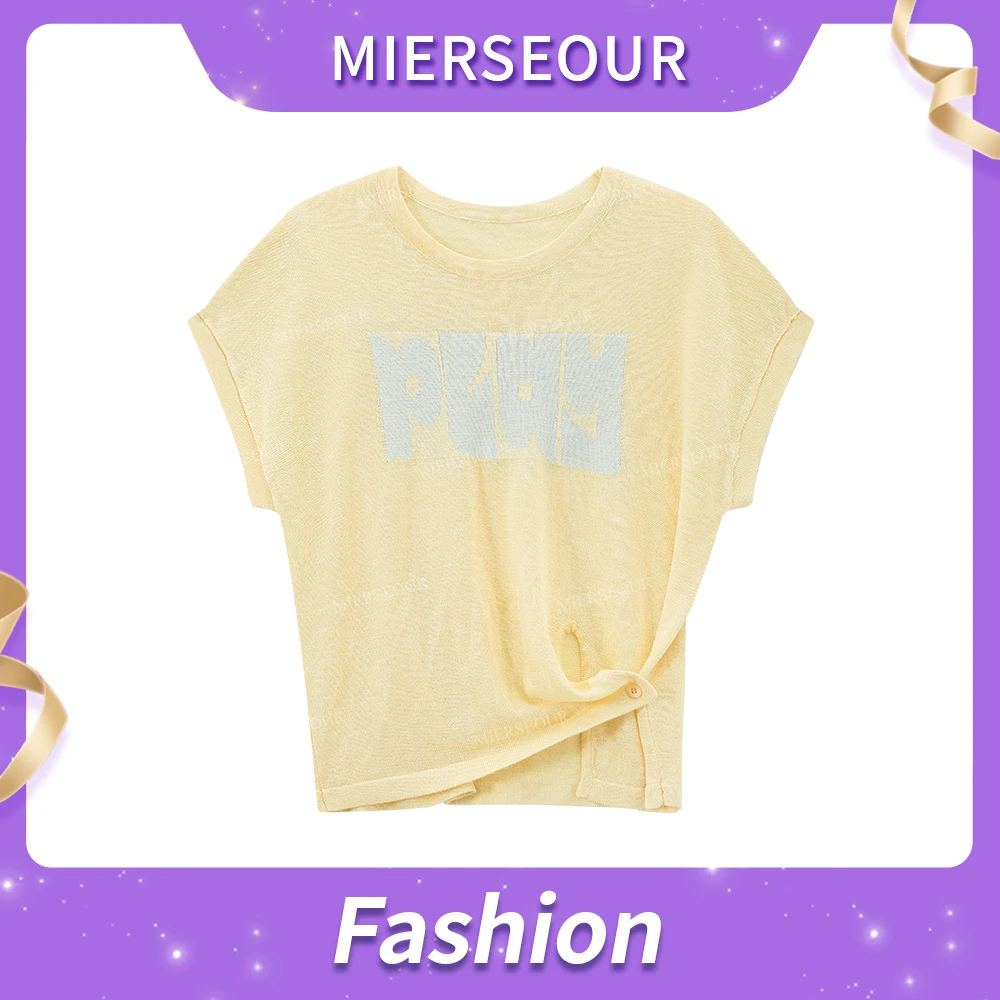 【高阶时尚】简约设计感字母无袖针织上衣2578