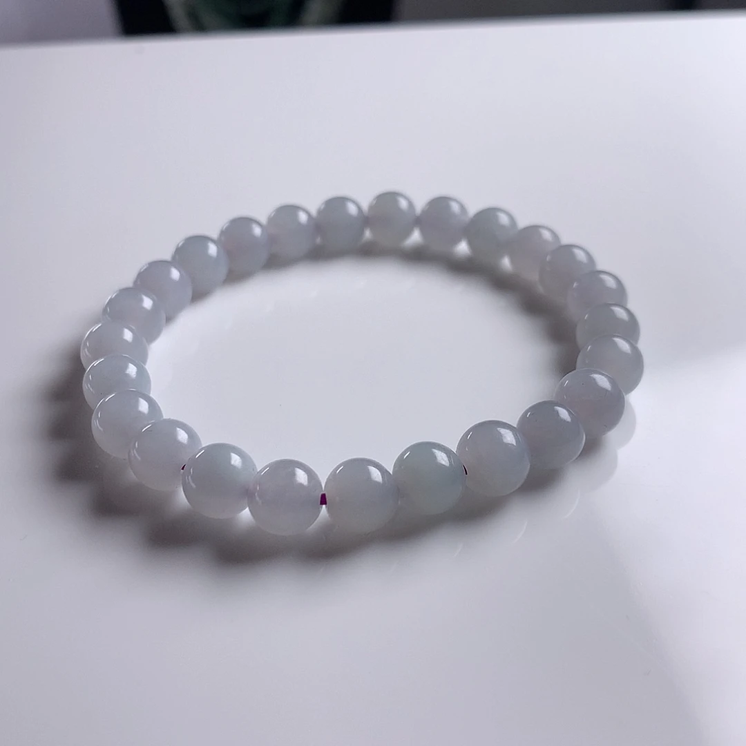 未镶嵌手串翡翠7.3mm！