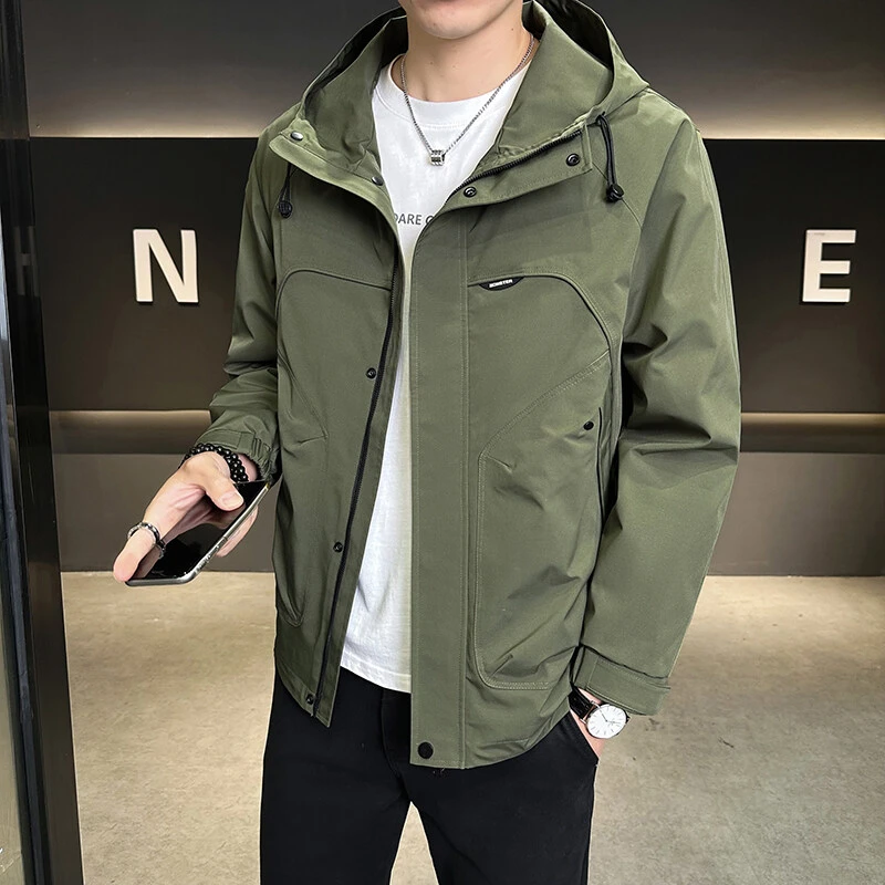 TUCANO/啄木鳥简约风男春季优雅风秋季连帽夹克宽松百搭春季