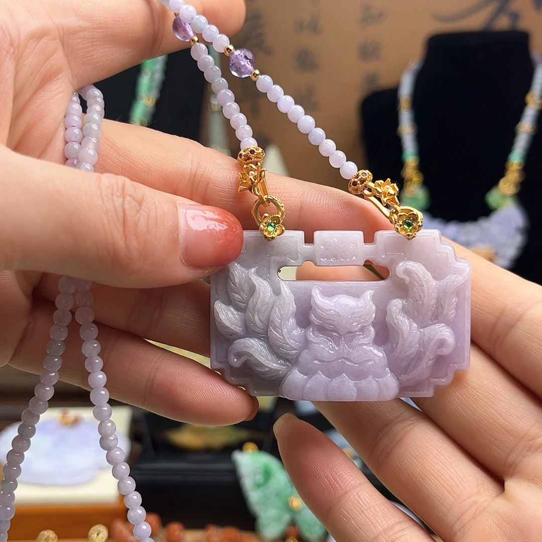 翡翠未镶嵌颈饰天然翡翠