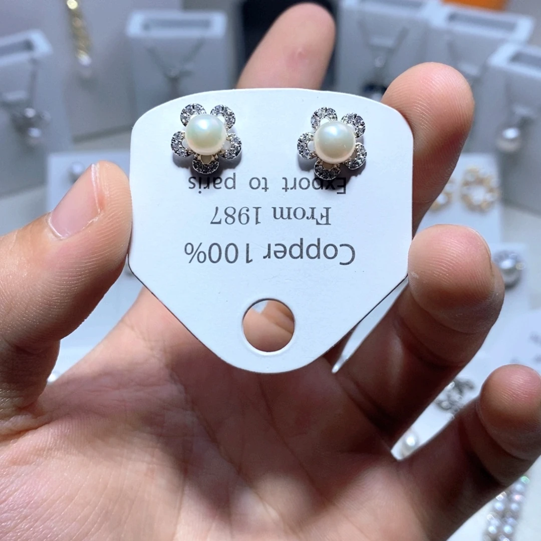 未镶嵌耳饰淡水珍珠