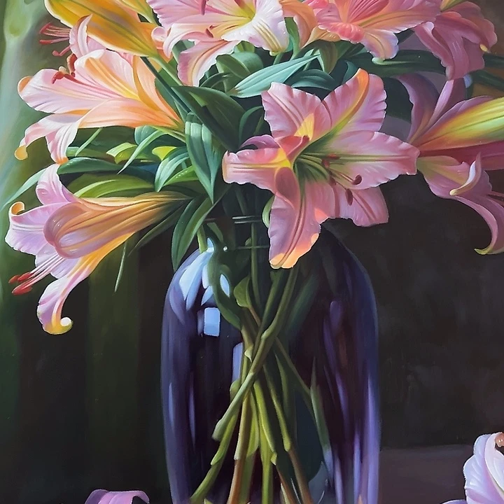 油画恭喜嘻嘻仔仔细细