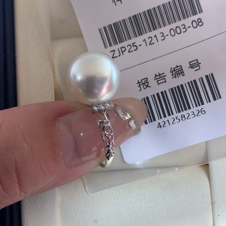 未镶嵌戒指海水珍珠