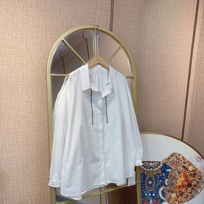 PP149孕妇白色衬衣90-150