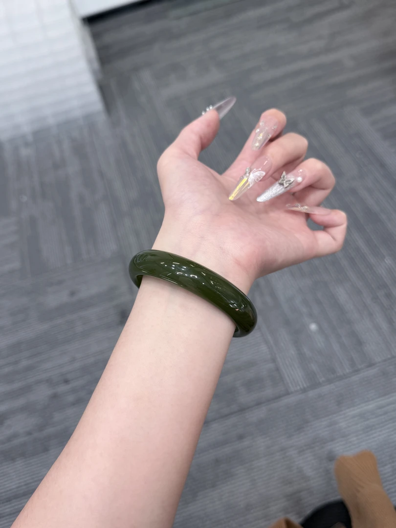 菠菜绿小仙女手镯-61