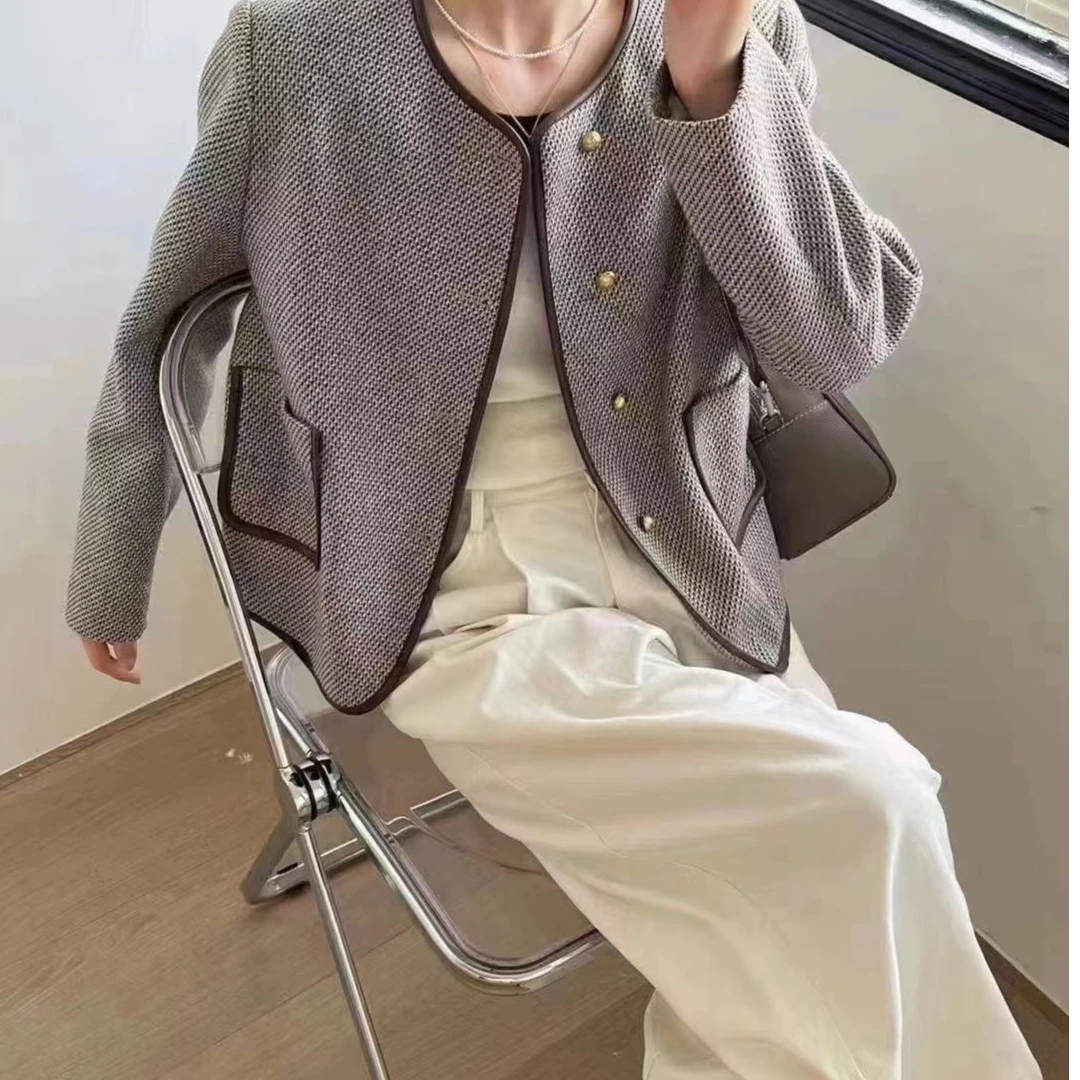 6575圆领方兜外套