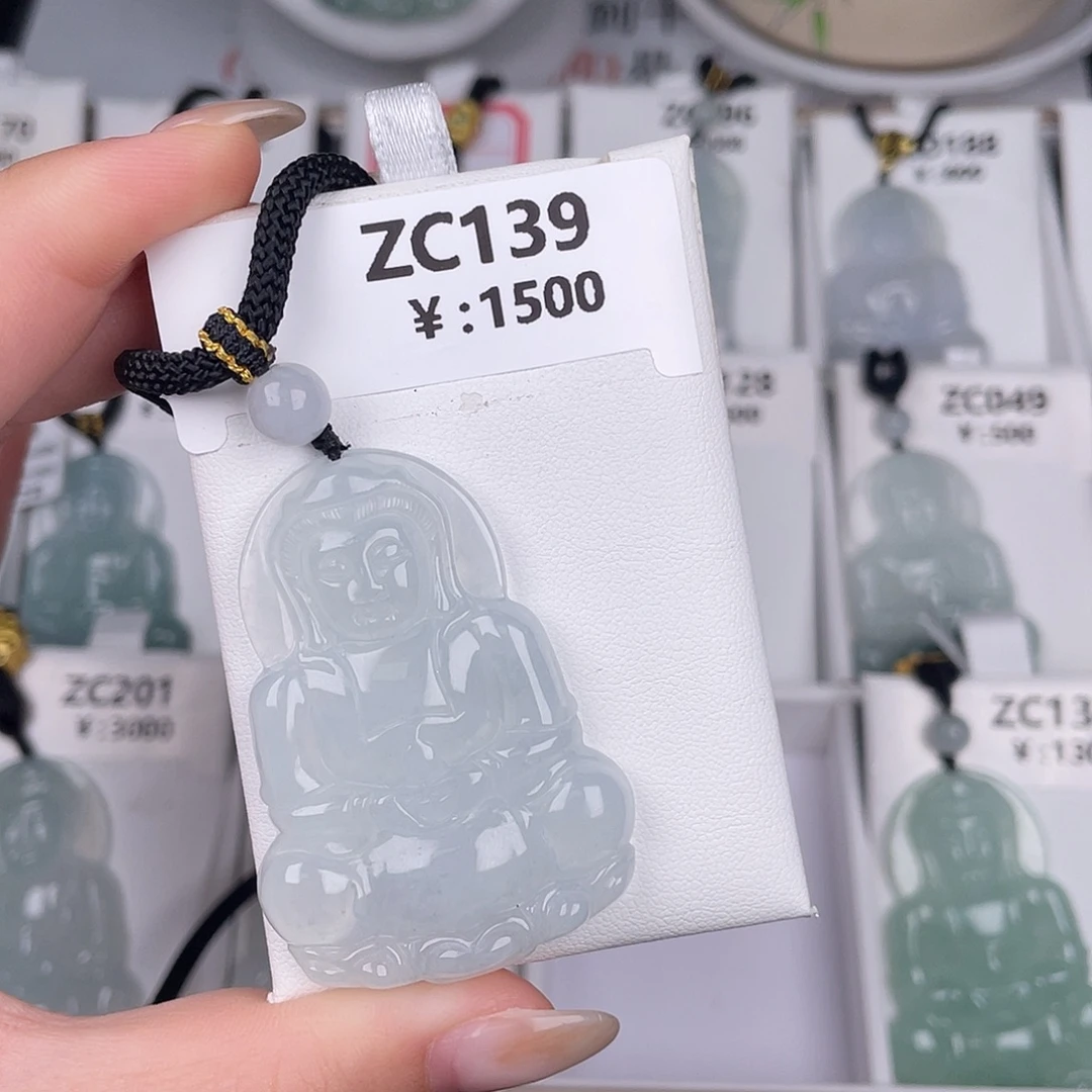 翡翠未镶嵌颈饰zc139