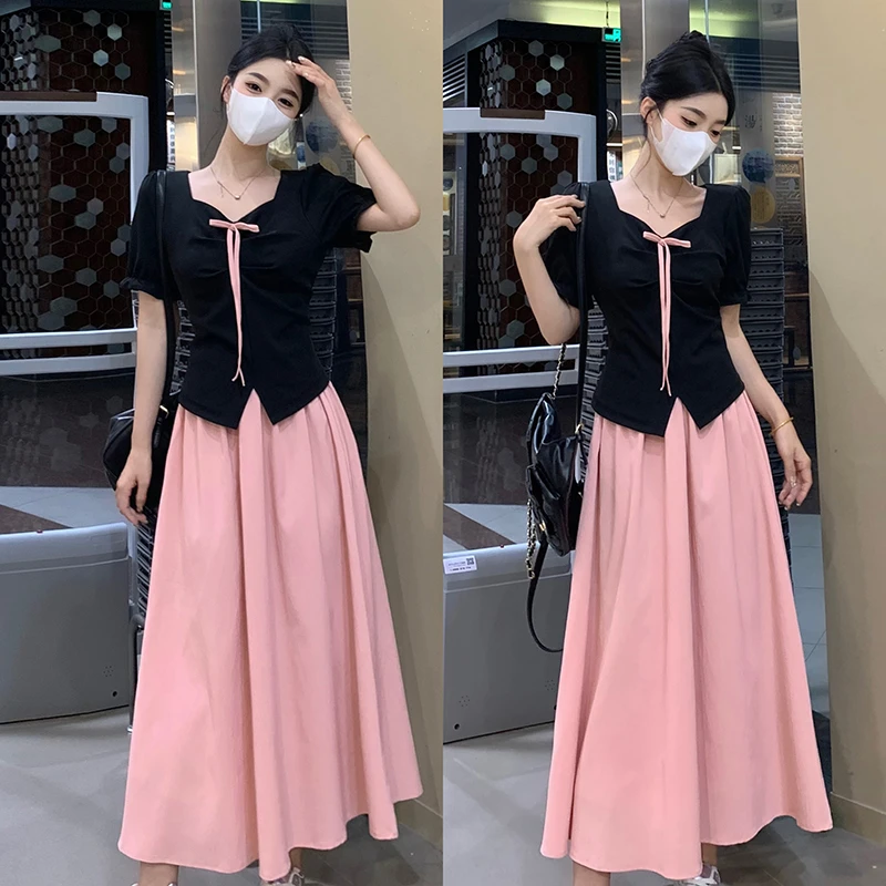 大码女装2025新款胖妹妹女连衣裙高级a字裙内搭长裙显瘦公主裙