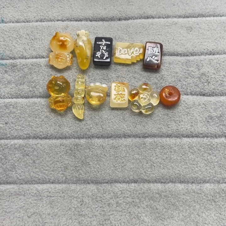 未镶嵌蜜蜡裸石天然琥珀蜜蜡配件