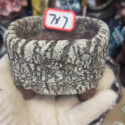 红陶粗陶花盆手工