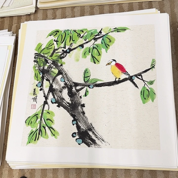 国画花鸟等图案和50.50