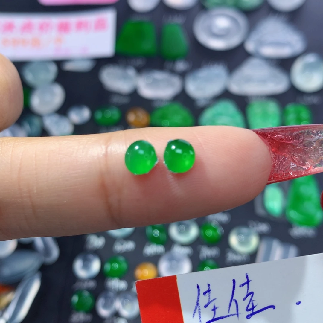翡翠颈饰未镶嵌纯天然缅甸A货翡翠