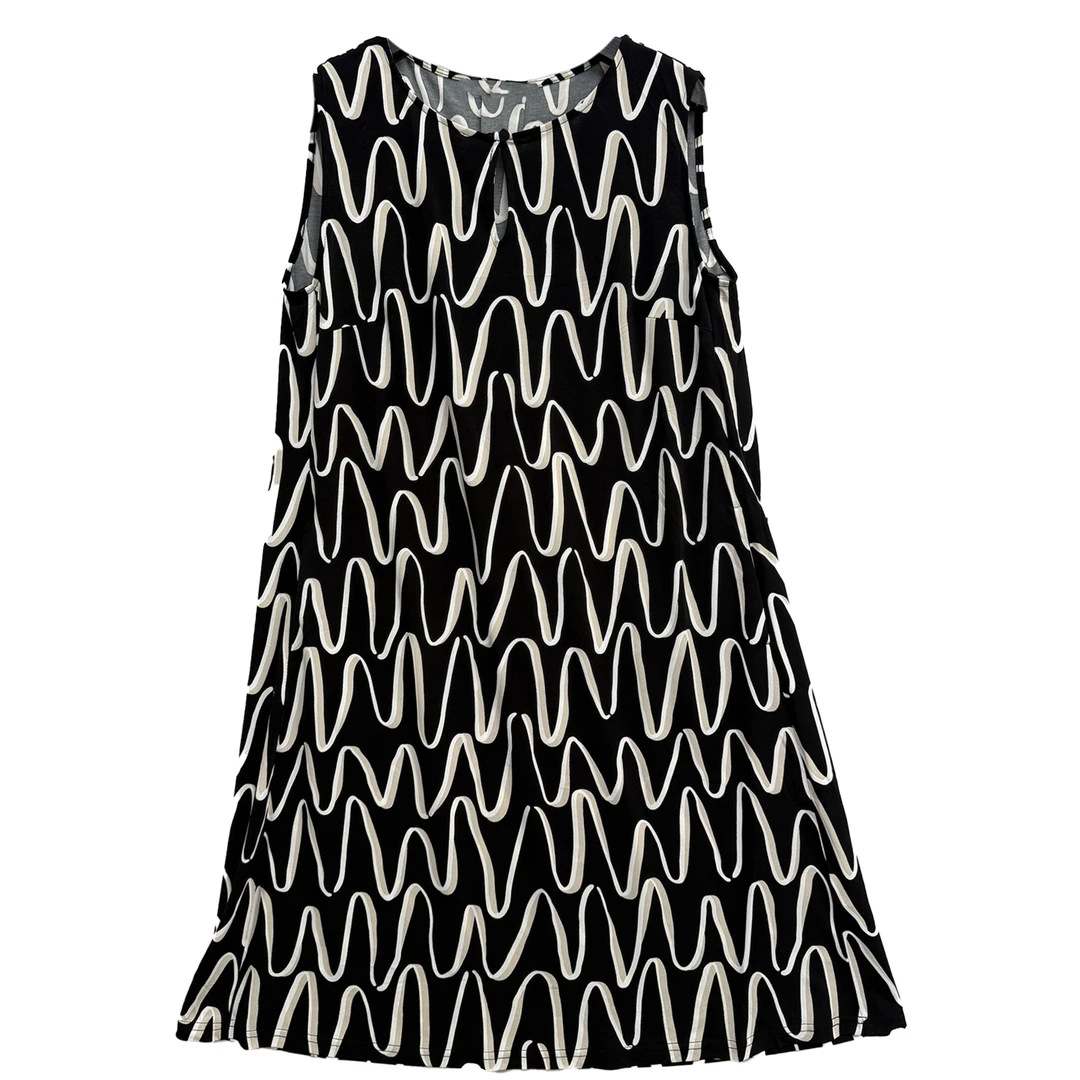 5142#无袖连衣裙舒适百搭潮流气质