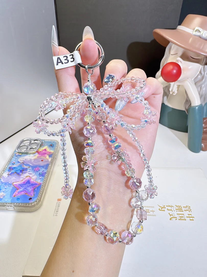 蝴蝶结提溜网红爆款手机链时尚包链钥匙扣短款防丢防摔挂件挂绳