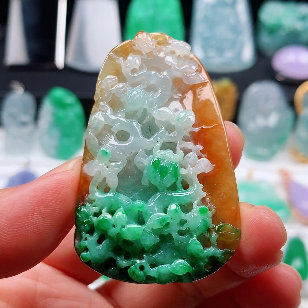 翡翠颈饰未镶嵌特色件