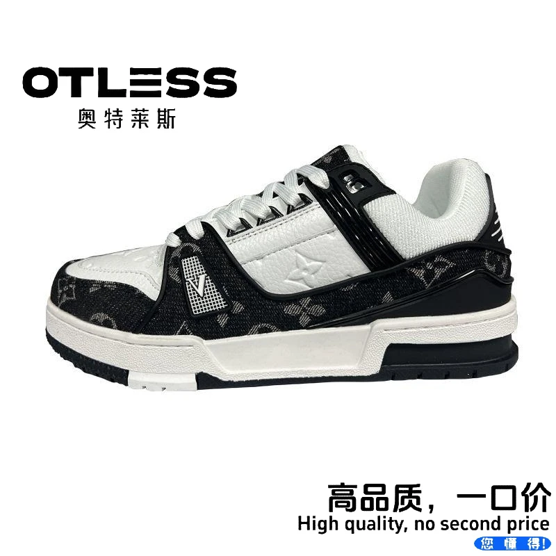 OTLESS/奥特莱斯【L家新款板鞋】经典老花元素 百搭高品质情侣款