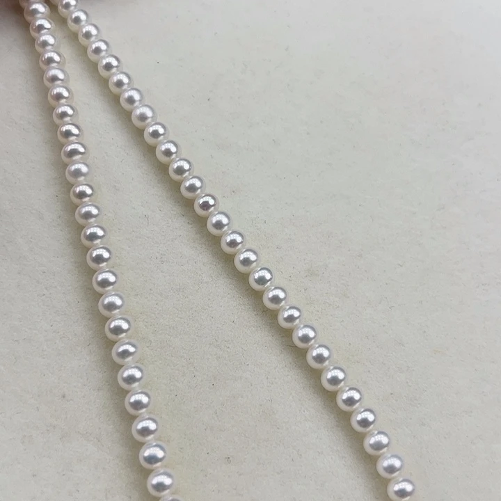 淡水珍珠银S925镶嵌颈饰➕5.6极光炫彩